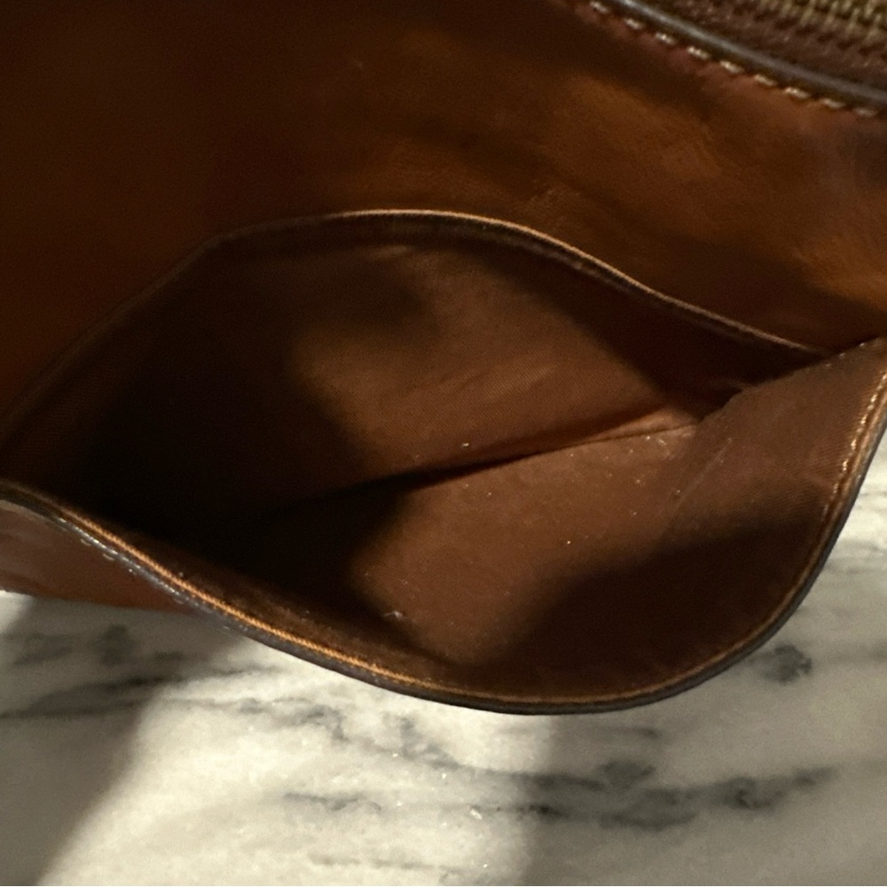 Fossil Brown Leather Crossbody Bag with key charm - Picture 14 of 14